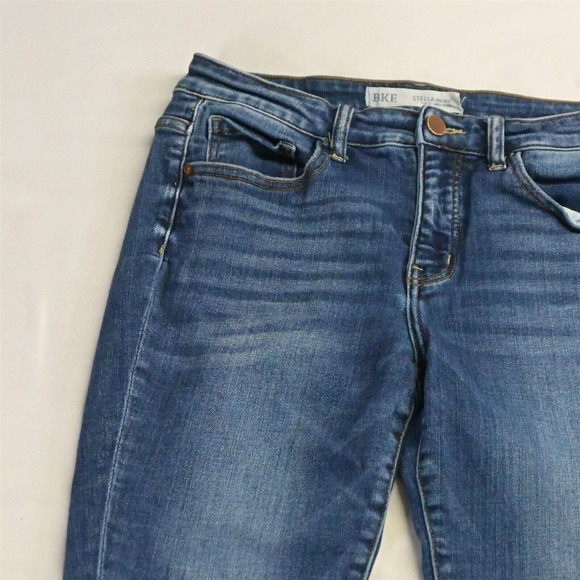 Buckle 29 Stella Mid Rise Ankle Skinny Medium Raw Hem Stretch Denim Womens Jeans - Picture 2 of 7